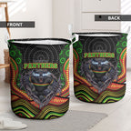 Penrith Panthers Laundry Basket The Scream of Lightning Eyes - Indigenous Dot Ripping Effect