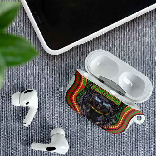 Penrith Panthers AirPods Case The Scream of Lightning Eyes - Indigenous Dot Ripping Effect