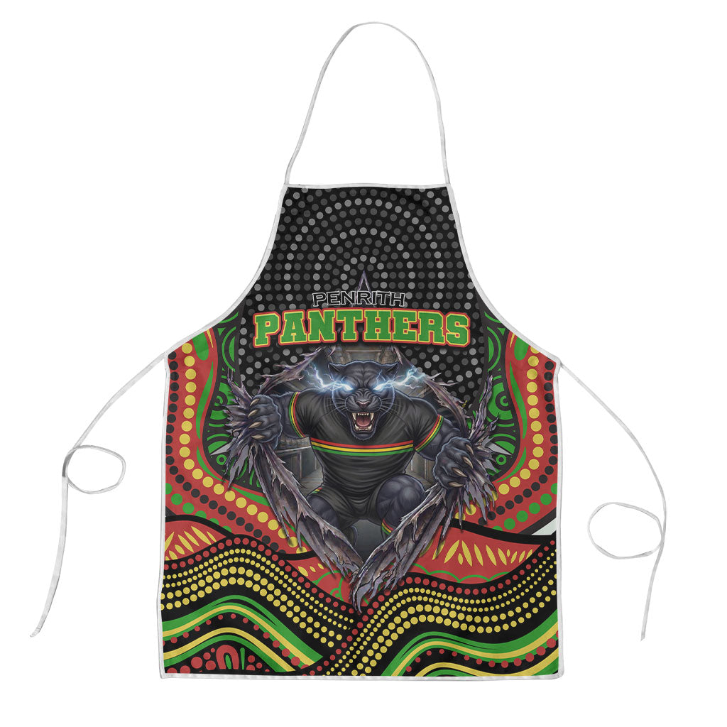 Penrith Panthers Apron The Scream of Lightning Eyes - Indigenous Dot Ripping Effect