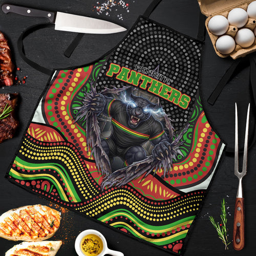 Penrith Panthers Apron The Scream of Lightning Eyes - Indigenous Dot Ripping Effect