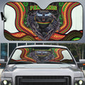Penrith Panthers Auto Sun Shade The Scream of Lightning Eyes - Indigenous Dot Ripping Effect