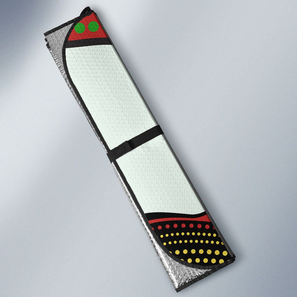Penrith Panthers Auto Sun Shade The Scream of Lightning Eyes - Indigenous Dot Ripping Effect