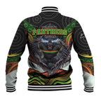 Penrith Panthers Baseball Jacket The Scream of Lightning Eyes - Indigenous Dot Ripping Effect