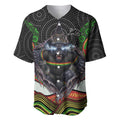 Penrith Panthers Baseball Jersey The Scream of Lightning Eyes - Indigenous Dot Ripping Effect