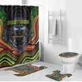 Penrith Panthers Bathroom Set The Scream of Lightning Eyes - Indigenous Dot Ripping Effect