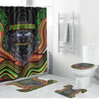 Penrith Panthers Bathroom Set The Scream of Lightning Eyes - Indigenous Dot Ripping Effect