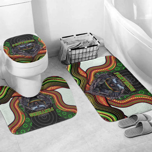 Penrith Panthers Bathroom Set The Scream of Lightning Eyes - Indigenous Dot Ripping Effect