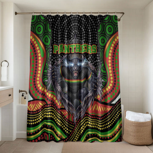 Penrith Panthers Bathroom Set The Scream of Lightning Eyes - Indigenous Dot Ripping Effect