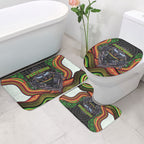 Penrith Panthers Bathroom Set The Scream of Lightning Eyes - Indigenous Dot Ripping Effect
