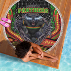 Penrith Panthers Beach Blanket The Scream of Lightning Eyes - Indigenous Dot Ripping Effect