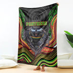 Penrith Panthers Blanket The Scream of Lightning Eyes - Indigenous Dot Ripping Effect