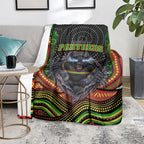 Penrith Panthers Blanket The Scream of Lightning Eyes - Indigenous Dot Ripping Effect