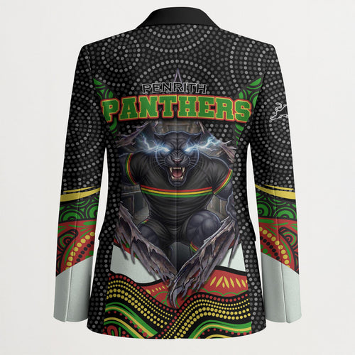 Penrith Panthers Blazer The Scream of Lightning Eyes - Indigenous Dot Ripping Effect