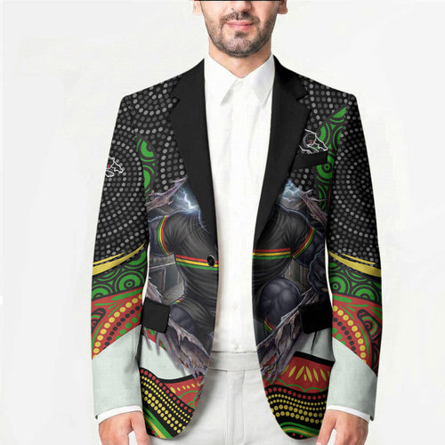 Penrith Panthers Blazer The Scream of Lightning Eyes - Indigenous Dot Ripping Effect