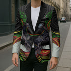 Penrith Panthers Blazer The Scream of Lightning Eyes - Indigenous Dot Ripping Effect