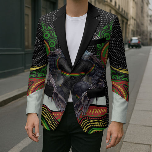Penrith Panthers Blazer The Scream of Lightning Eyes - Indigenous Dot Ripping Effect