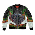 Penrith Panthers Bomber Jacket The Scream of Lightning Eyes - Indigenous Dot Ripping Effect