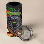 Penrith Panthers 4 in 1 Can Cooler Tumbler The Scream of Lightning Eyes - Indigenous Dot Ripping Effect