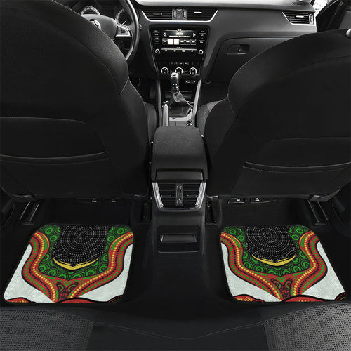Penrith Panthers Car Mats The Scream of Lightning Eyes - Indigenous Dot Ripping Effect