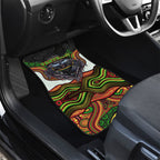 Penrith Panthers Car Mats The Scream of Lightning Eyes - Indigenous Dot Ripping Effect