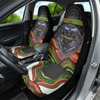 Penrith Panthers Car Seat Cover The Scream of Lightning Eyes - Indigenous Dot Ripping Effect