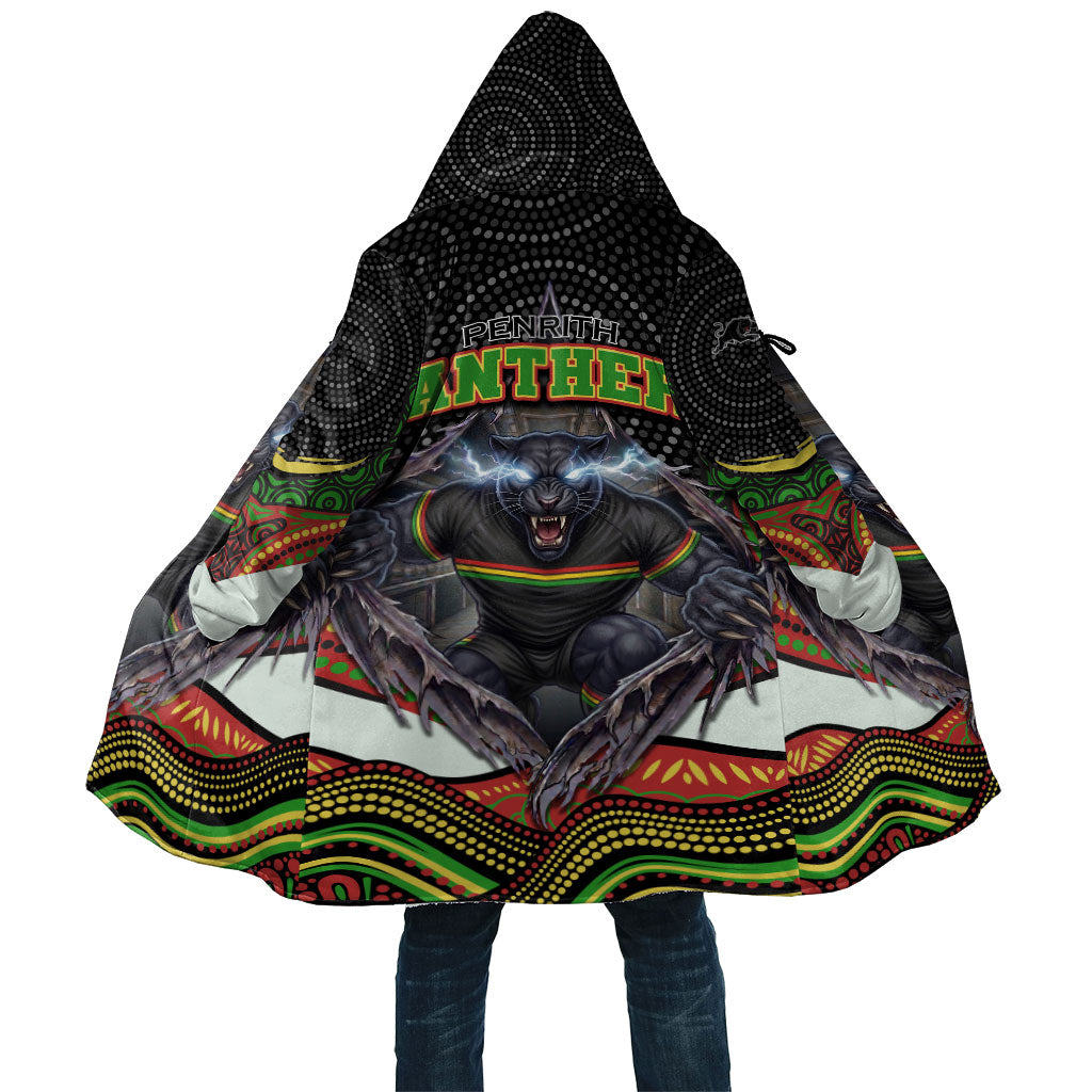 Penrith Panthers Cloak The Scream of Lightning Eyes - Indigenous Dot Ripping Effect
