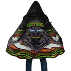 Penrith Panthers Cloak The Scream of Lightning Eyes - Indigenous Dot Ripping Effect