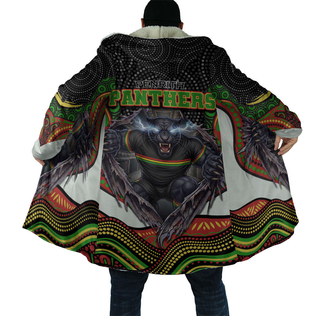 Penrith Panthers Cloak The Scream of Lightning Eyes - Indigenous Dot Ripping Effect