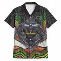 Penrith Panthers Hawaiian Shirt The Scream of Lightning Eyes - Indigenous Dot Ripping Effect