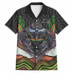 Penrith Panthers Hawaiian Shirt The Scream of Lightning Eyes - Indigenous Dot Ripping Effect
