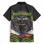 Penrith Panthers Hawaiian Shirt The Scream of Lightning Eyes - Indigenous Dot Ripping Effect