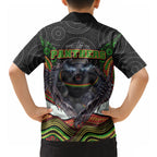 Penrith Panthers Hawaiian Shirt The Scream of Lightning Eyes - Indigenous Dot Ripping Effect