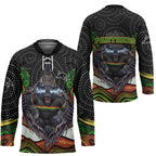 Penrith Panthers Hockey Jersey The Scream of Lightning Eyes - Indigenous Dot Ripping Effect