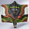 Penrith Panthers Hooded Blanket The Scream of Lightning Eyes - Indigenous Dot Ripping Effect