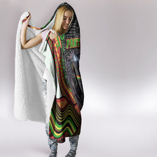 Penrith Panthers Hooded Blanket The Scream of Lightning Eyes - Indigenous Dot Ripping Effect
