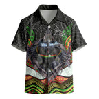 Penrith Panthers Kid Hawaiian Shirt The Scream of Lightning Eyes - Indigenous Dot Ripping Effect