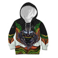 Penrith Panthers Kid Hoodie The Scream of Lightning Eyes - Indigenous Dot Ripping Effect