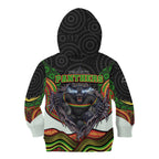Penrith Panthers Kid Hoodie The Scream of Lightning Eyes - Indigenous Dot Ripping Effect