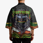 Penrith Panthers Kimono The Scream of Lightning Eyes - Indigenous Dot Ripping Effect