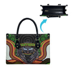 Penrith Panthers Leather Bag The Scream of Lightning Eyes - Indigenous Dot Ripping Effect
