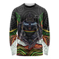 Penrith Panthers Long Sleeve Shirt The Scream of Lightning Eyes - Indigenous Dot Ripping Effect
