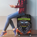 Penrith Panthers Luggage Cover The Scream of Lightning Eyes - Indigenous Dot Ripping Effect