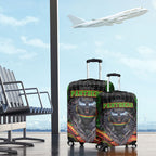 Penrith Panthers Luggage Cover The Scream of Lightning Eyes - Indigenous Dot Ripping Effect