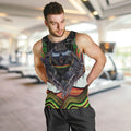 Penrith Panthers Men Tank Top The Scream of Lightning Eyes - Indigenous Dot Ripping Effect