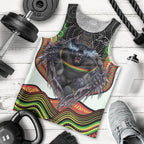 Penrith Panthers Men Tank Top The Scream of Lightning Eyes - Indigenous Dot Ripping Effect