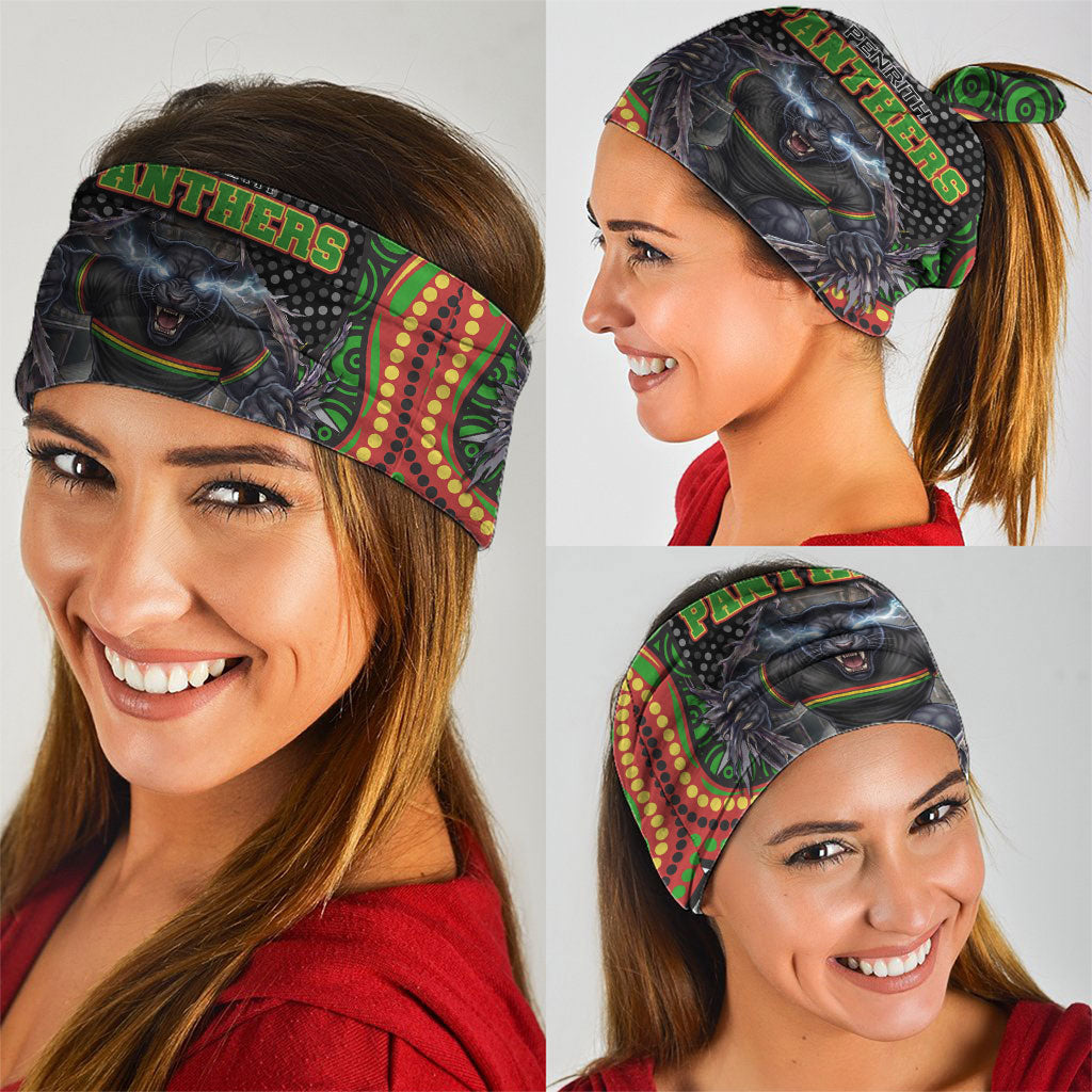 Penrith Panthers Neck Gaiter The Scream of Lightning Eyes - Indigenous Dot Ripping Effect