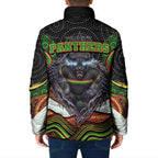 Penrith Panthers Padded Jacket The Scream of Lightning Eyes - Indigenous Dot Ripping Effect