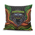 Penrith Panthers Pillow Cover The Scream of Lightning Eyes - Indigenous Dot Ripping Effect