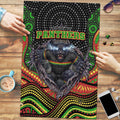 Penrith Panthers Puzzle The Scream of Lightning Eyes - Indigenous Dot Ripping Effect