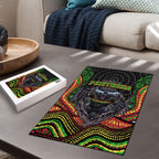 Penrith Panthers Puzzle The Scream of Lightning Eyes - Indigenous Dot Ripping Effect